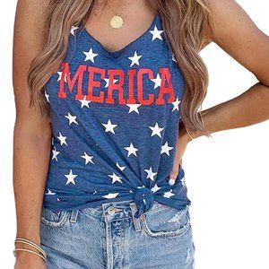 Women's "MERICA" Patriotic Tank